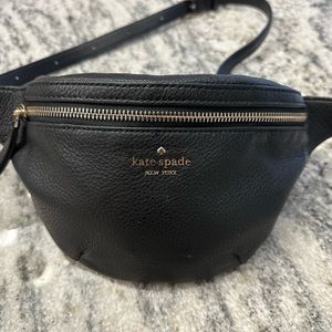 Black Kate Spade Leather Fannypack